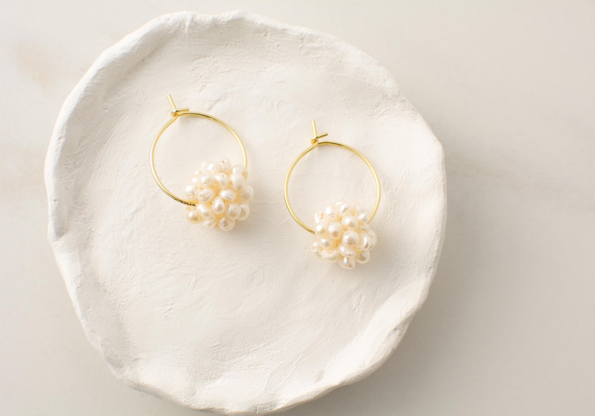 Pearl Hoop Earring, Mini Pearls Earring, Pearl Huggies Earring, Gift For Her, Bridesmaid Gift, Gold Filled Silver