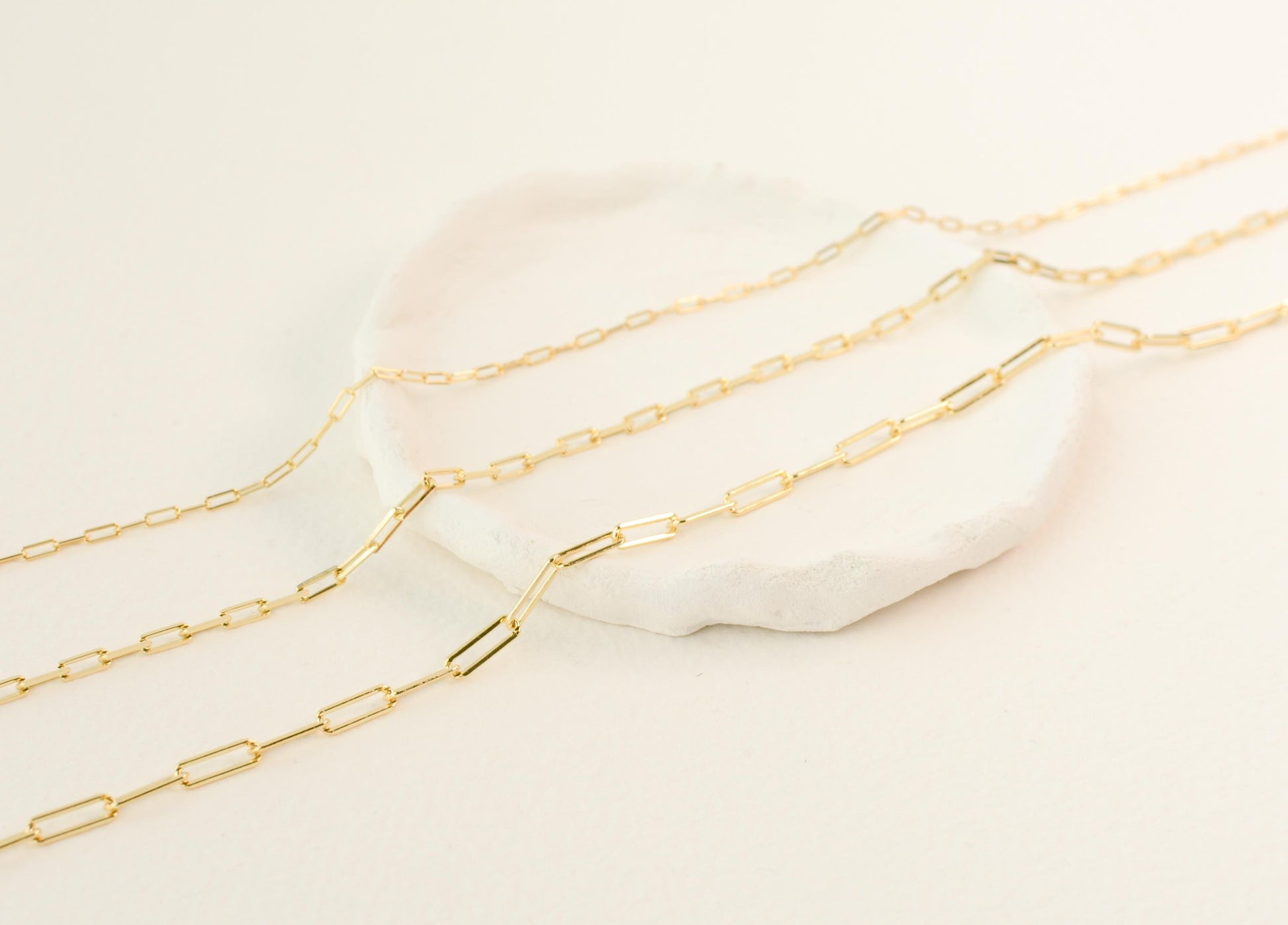 Paperclip Chain Necklace Link Chain Dainty 14k Gold Plate Choker Layering Chain Necklace Minimalist Mini Links Chain Everyday Necklace