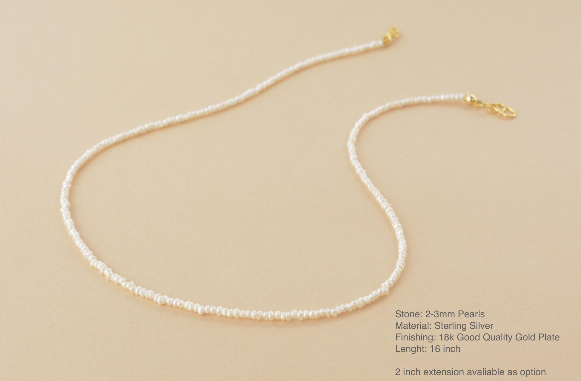 Dainty Choker Pearl Necklace Tiny Pearls Necklace Small Pearls 2 3 mm Seed Layering Necklace Thin Pearl Choker Elegant Gift for Her