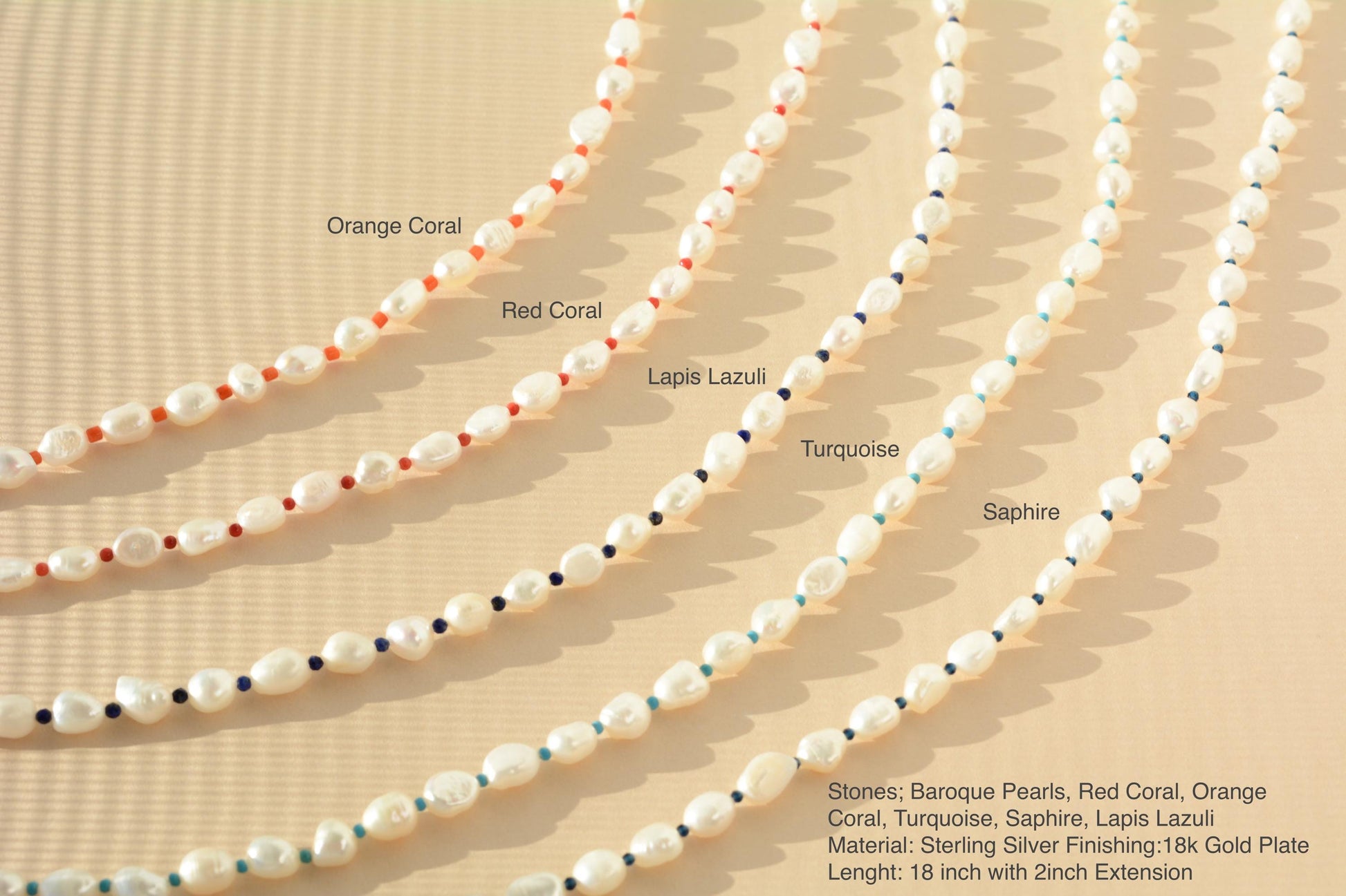 Pearl Necklace Irregular Real Pearls necklace baroque Pearl Gemstone Necklace Modern pearl Necklace daily wear gift for her gift for mom