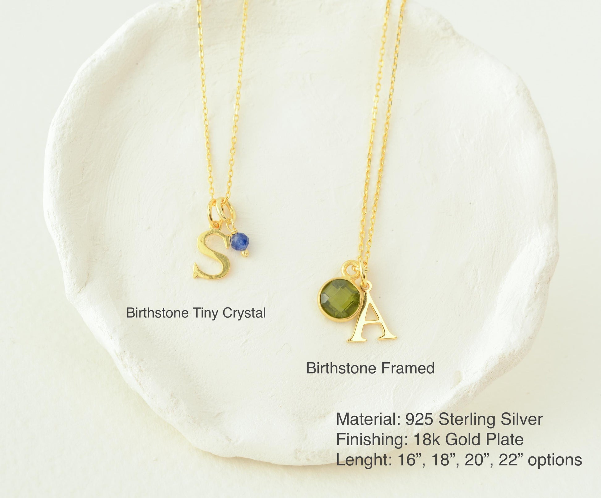 Gold Initial Necklace Custom Birthstone Necklace Dainty Tiny Letter Necklace Minimalist Chain Necklace Personalized Birthday Gift for Mom