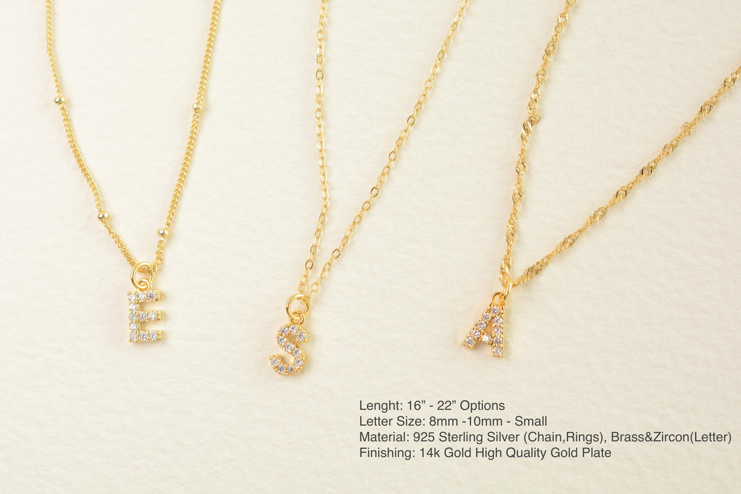Personalized Tiny Letter Necklace Initial Diamond Necklace Gold Letter Pave Necklace Personalized Jewelry Gift for her Bridesmaid gift