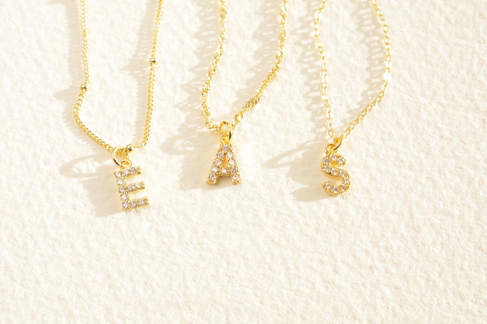 Personalized Tiny Letter Necklace Initial Diamond Necklace Gold Letter Pave Necklace Personalized Jewelry Gift for her Bridesmaid gift