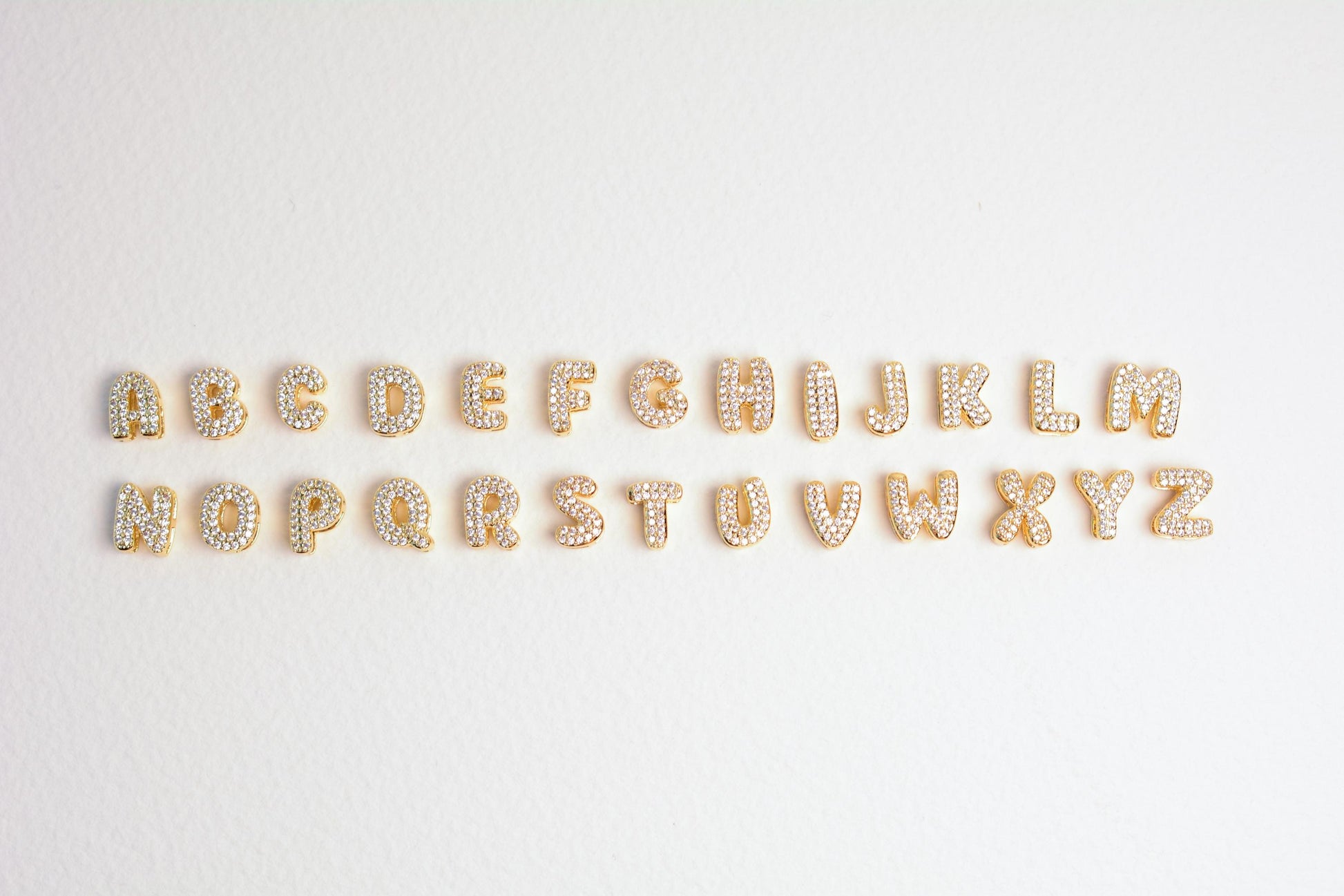 Custom Name Necklace Tiny Bubble Letters Necklace Diamond Gold Letters 3D Necklace Balloon Monogram Name Necklace Personalized Gift for Her