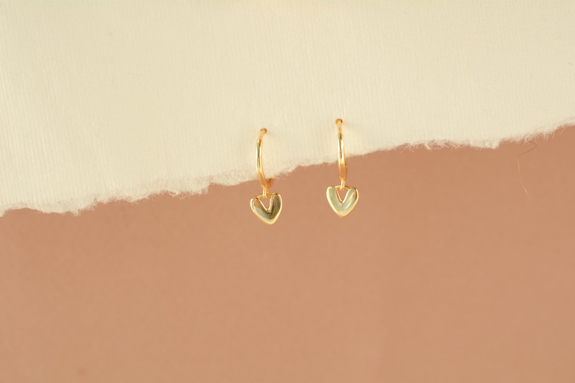 Tiny Heart Earring Huggies Hoop Earring Minimalist Heart Earring Gold Delicate Hoop Earring Valentine Days Gift for Her Christmas Gift