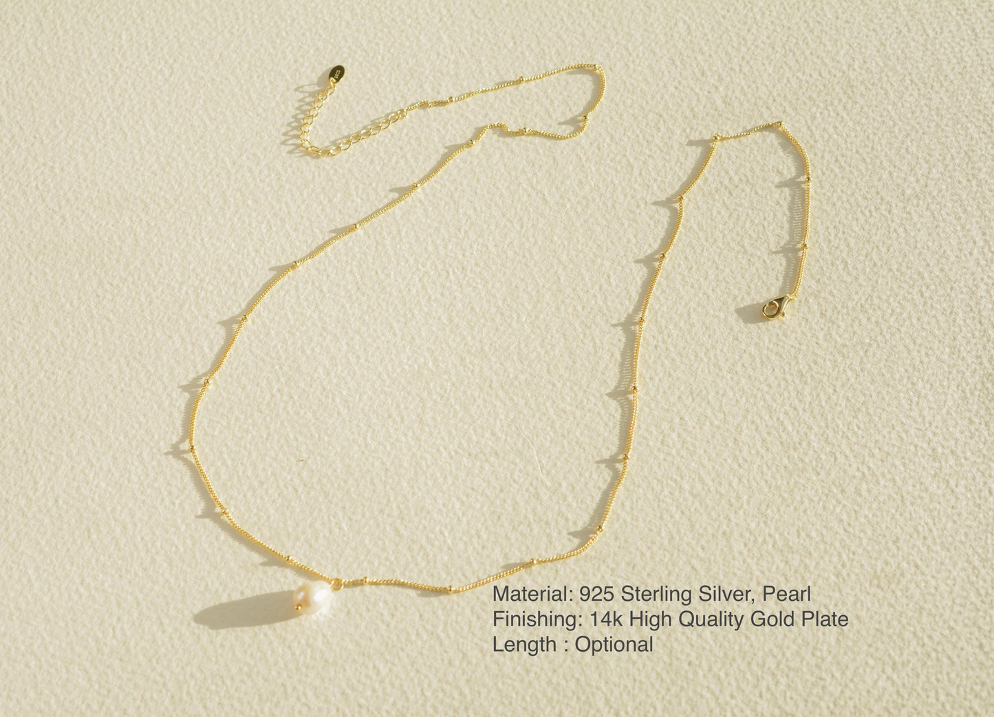 Dainty Pearl Necklace Gold Chain Drop Pearl Necklace Layering Minimalist Real Pearl Necklace Bridal Necklace Bridesmaid Gift For Her