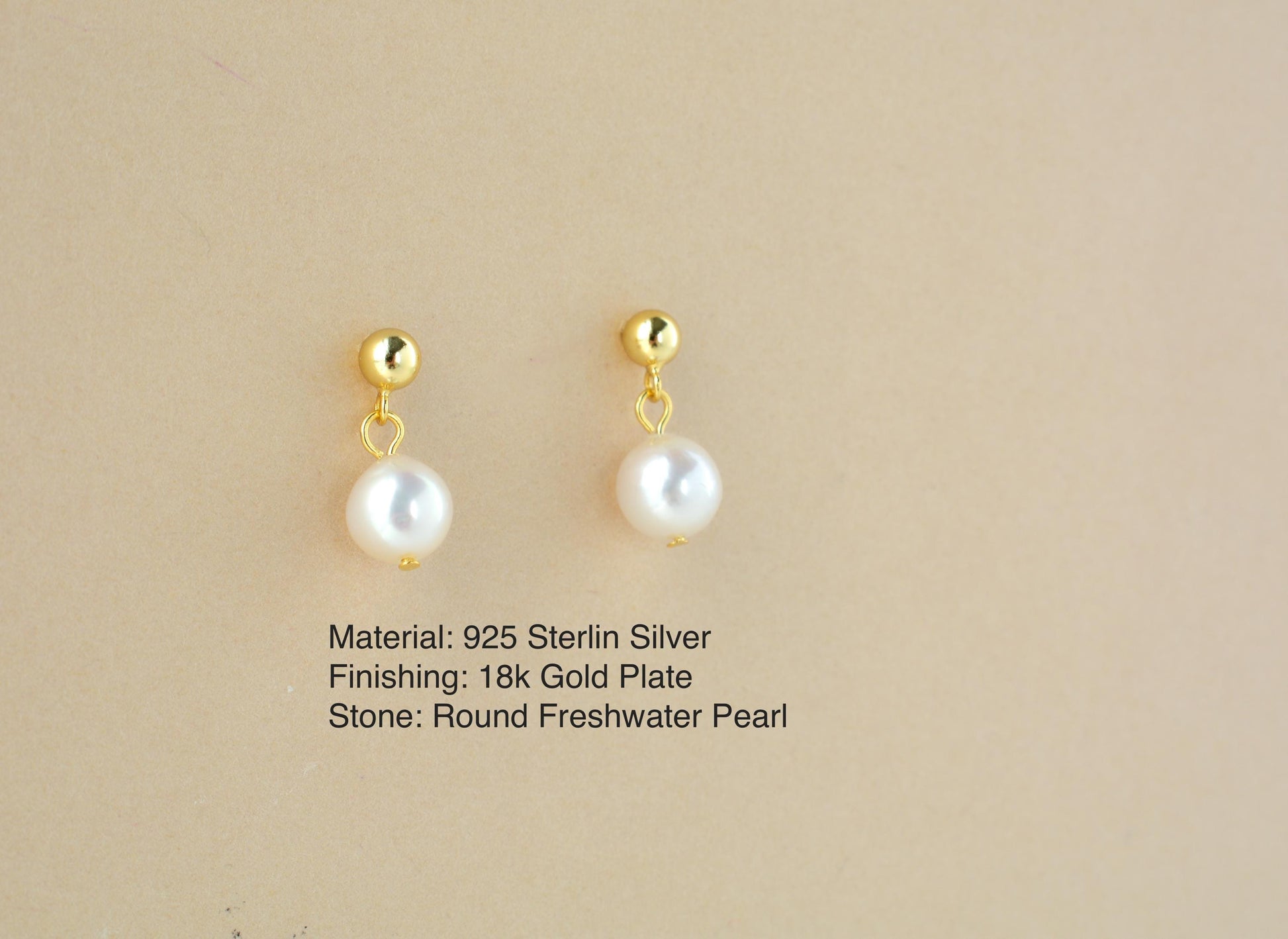 Dainty Pearl Earring Gold Stud Pearl Earring Drop Pearl Earring Minimalist Pearl Earring Gift for Mother Gift for Bridesmaid Bridal Earring