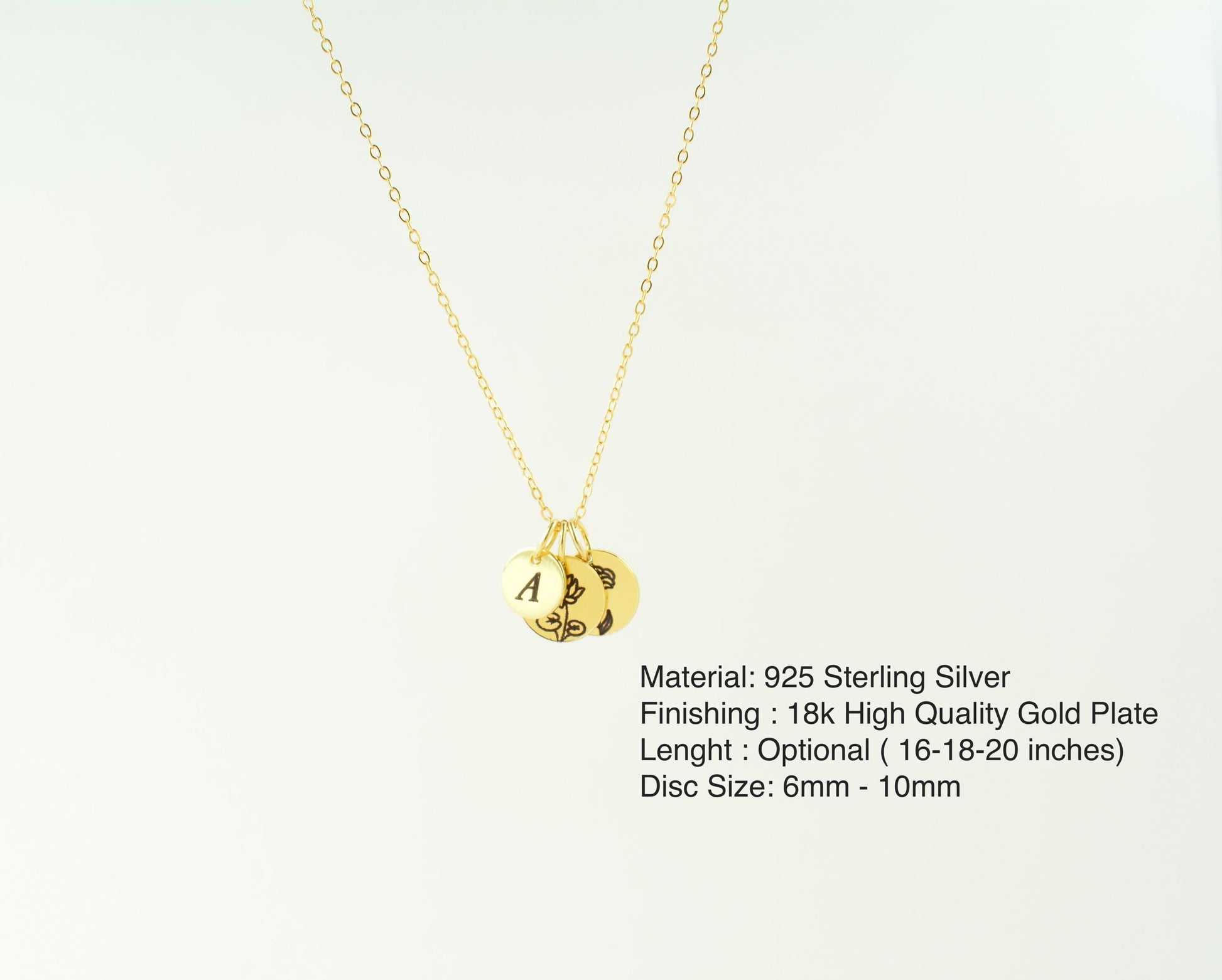 Family Birthflower Necklace Tiny Multiple Birth Flower Necklace Personalized Gift Gold Birth Month Necklace Gift for Mother Day Gift for Her