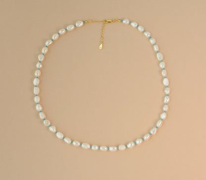 Pearl Necklace Irregular Real Pearls necklace baroque Pearl Gemstone Necklace Modern pearl Necklace daily wear gift for her gift for mom