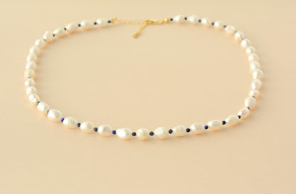 Pearl Necklace Irregular Real Pearls necklace baroque Pearl Gemstone Necklace Modern pearl Necklace daily wear gift for her gift for mom