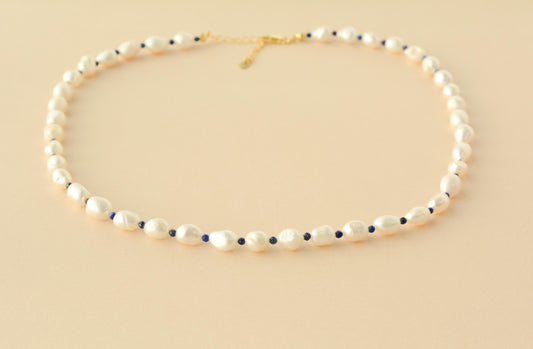 Pearl Necklace Irregular Real Pearls necklace baroque Pearl Gemstone Necklace Modern pearl Necklace daily wear gift for her gift for mom