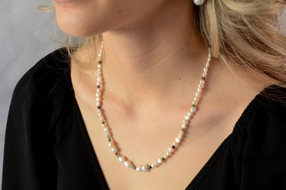 Freshwater Pearl Necklace Gift for Bridesmaid Real Pearl Necklace Baroque Pearls Jewelry Delicate Pearl Necklaces Gift for Her Gift for Mom