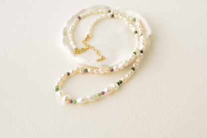 Freshwater Pearl Necklace Gift for Bridesmaid Real Pearl Necklace Baroque Pearls Jewelry Delicate Pearl Necklaces Gift for Her Gift for Mom