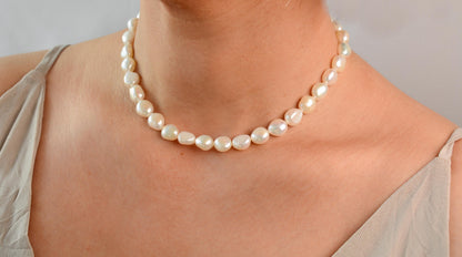 Pearl Choker Chunky Freshwater Pearl Necklace Bridal Pearl Choker Large Irregular Pearl Choker Premium Necklace Gift for Bride Gift for Her