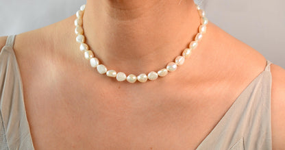 Pearl Choker Chunky Freshwater Pearl Necklace Bridal Pearl Choker Large Irregular Pearl Choker Premium Necklace Gift for Bride Gift for Her