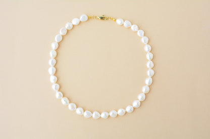 Pearl Choker Chunky Freshwater Pearl Necklace Bridal Pearl Choker Large Irregular Pearl Choker Premium Necklace Gift for Bride Gift for Her