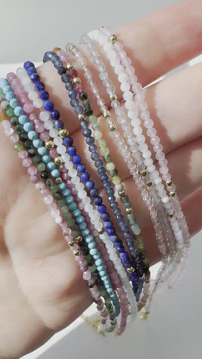 Tiny Rainbow Beaded Choker Mixed Bead Necklace Dainty Choker Colorful Small Bead Necklace Minimalist Necklace Gift for Her Gift for Friend